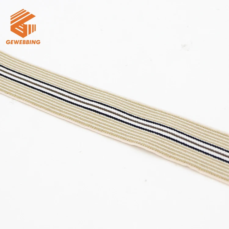 Тўр ишлаб чиқарувчиси 1 дюймли 2 дюймли махсус жаккардли эластик белбоғли нейлон ички кийим учун тармоқли