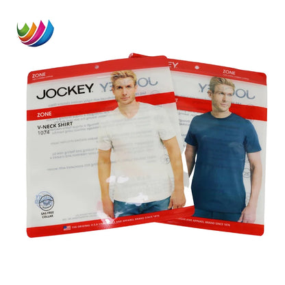 Кастом ПВХ ПЭ пластик поли пакет — трусиклар, ички кийимлар ва кийим-бош маҳсулотлари учун молжаллланган зипперли қоплама