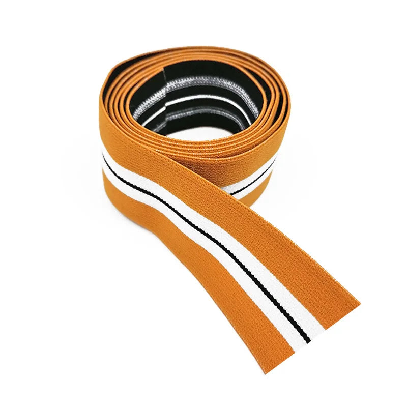 Ишлаб чиқарувчи улгуржи яхши нарх Эластик белбоғли Полестер мато уй тўқимачилик учун ўралган эластик тасма Мода DIY қўл санъатлари