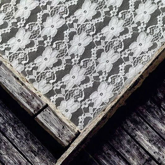 LHY қора юмшоқ текстурали дантелли каштадўзлик Спандех нейлон аралашмаси Гипур услубидаги стреч мато ички кийим учун махсус кечки либос