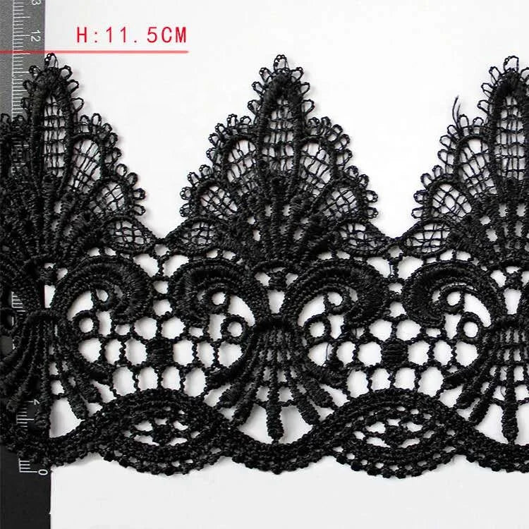 СЖ-ФНЛ1001 Юқори сифатли гипур дантелли трим Сувда эрувчан дантелли