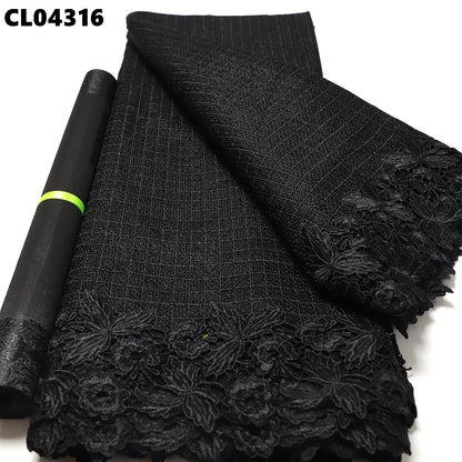 Куйган апельсин ҳашаматли гипур шнурли дантел мато сувда эрувчан кашта Анъанавий 5 ярд тўй учун секси ичи бўш трикотаж дантел