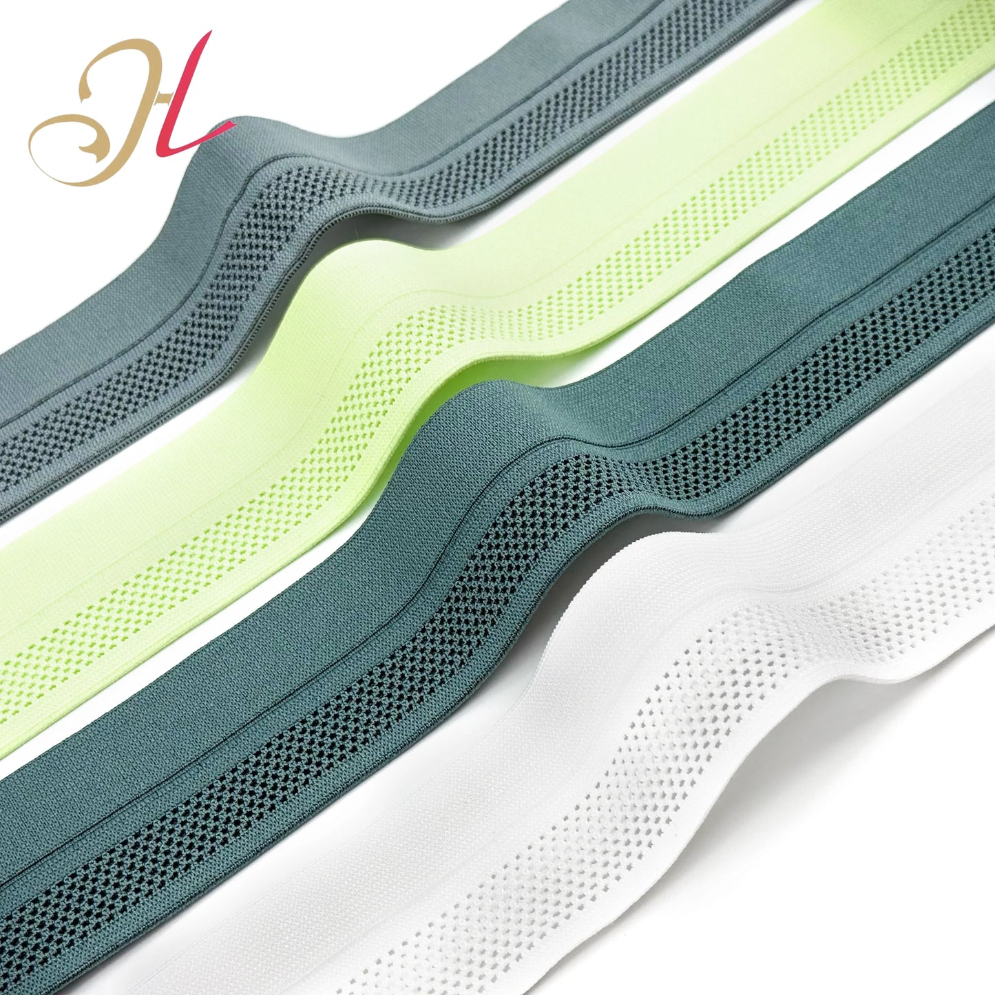 Стокга мослаштирилган кенглиги 4,2 см трикотаж Y  шаклидаги очиладиган тўрли эластик тасма спорт кийимлари учун