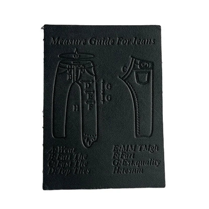 Махсус бўрттирма кийим нишони тери ямоғи Дебоссед ҳақиқий тери ҳақиқий тери ёрлиғи ёрлиғи жинси шимлар / кийим / сумкалар учун ямоқ