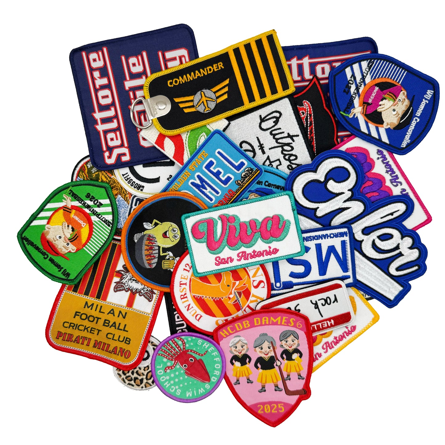 Логотип дизайни билан шахсийлаштирилган каштадўзлик ямоқлари Кийим шляпалари учун дазмолланган. Графикадан эсдалик совғасидан фойдаланиш учун босма техникалар