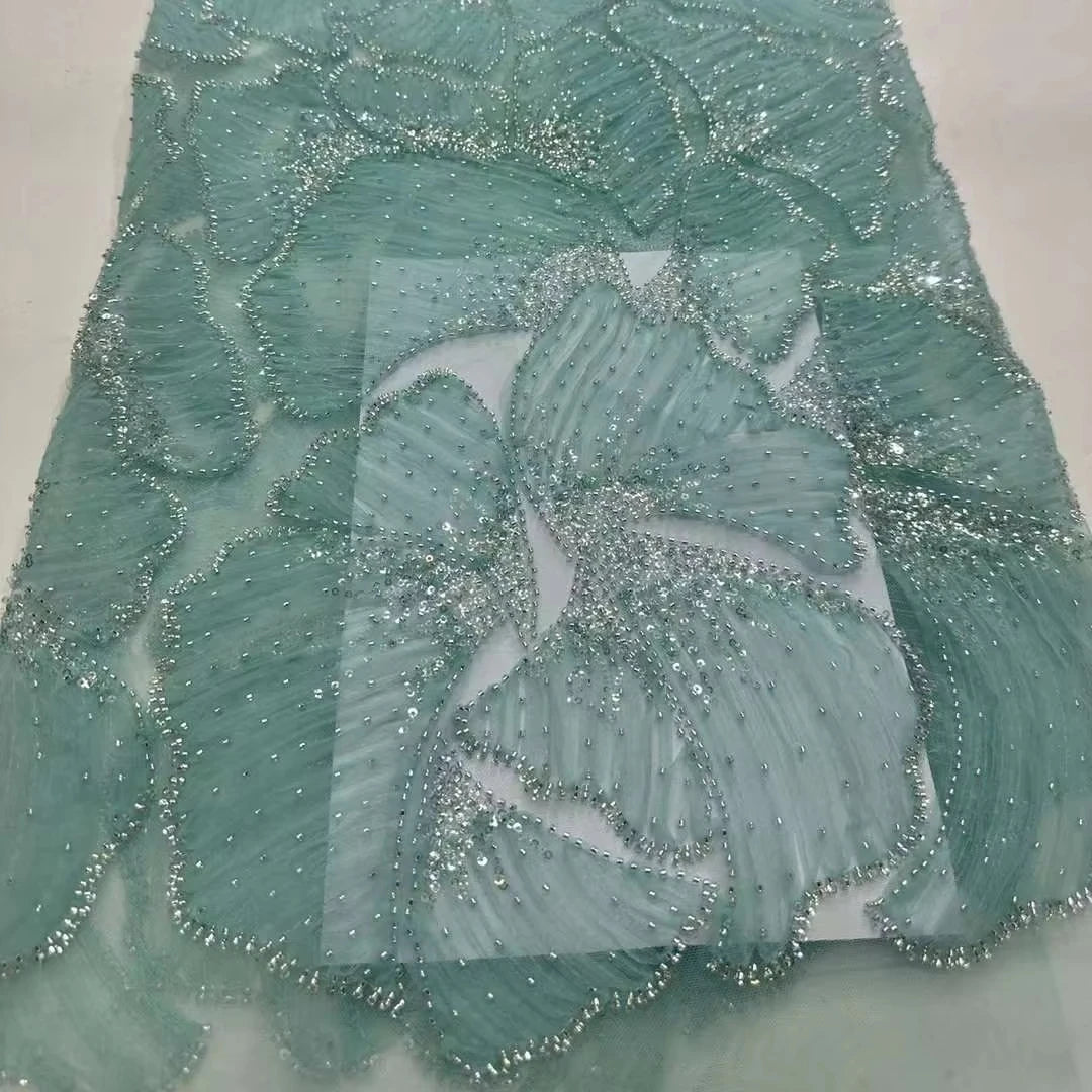 Африка 3д гипуре кристаллари дантелли матолар