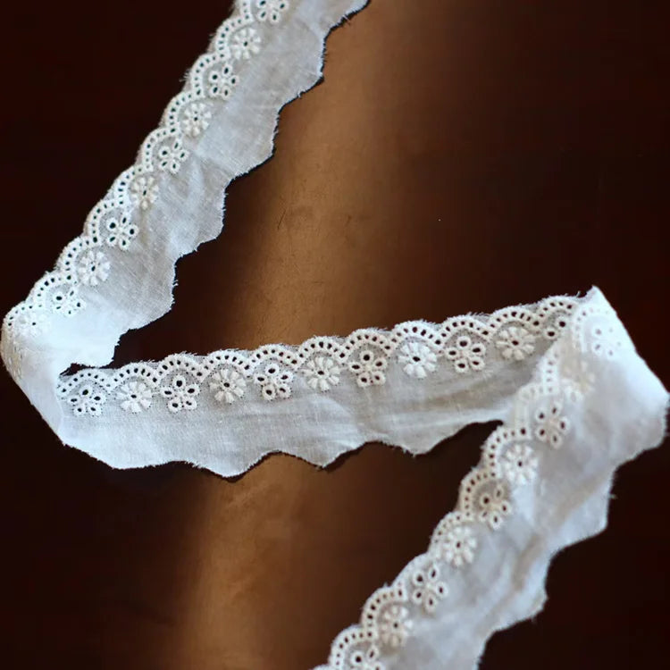 Кийим-кечак аксессуарлари учун Африка гипуре пахта тўрли каштадўзлик гуллари