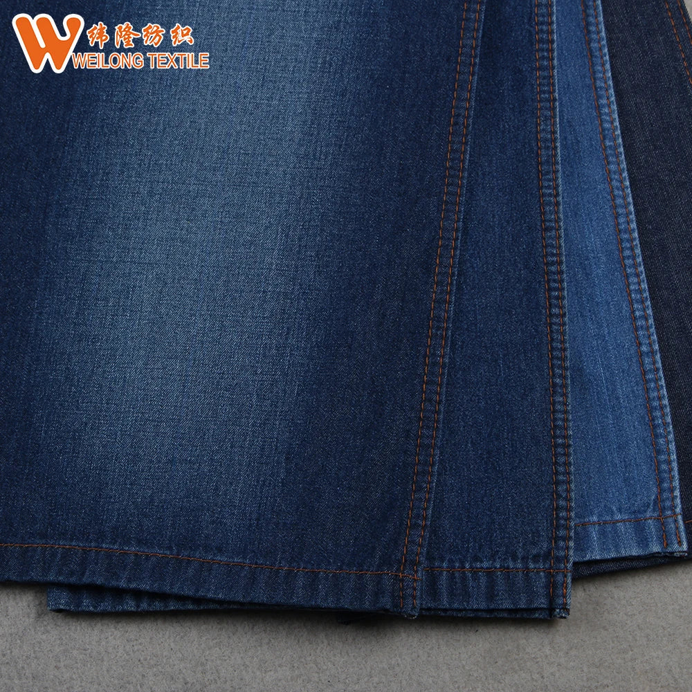 100% пахтадан тайёрланган индиго рангли джинса мата материаллари