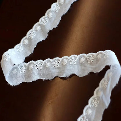 Кийим-кечак аксессуарлари учун Африка гипуре пахта тўрли каштадўзлик гуллари