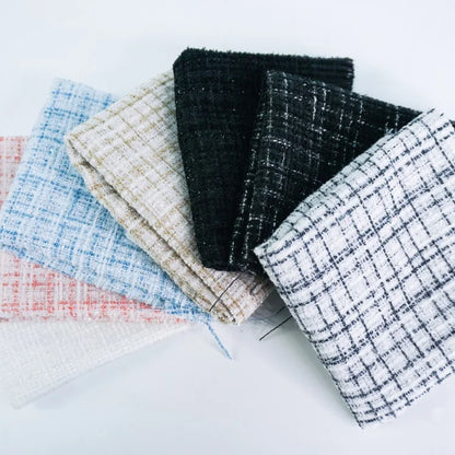 Замонавий тренддаги чўзиладиган твид мата – 10 йиллик тажрибага эга ишлаб чиқарувчидан юқори сифатли жун твид мата