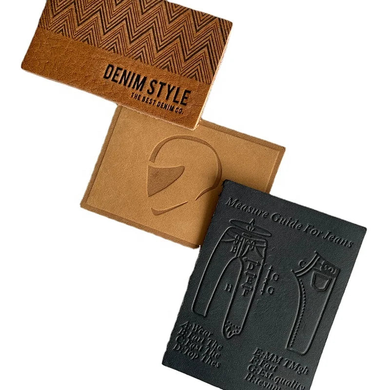 Махсус бўрттирма кийим нишони тери ямоғи Дебоссед ҳақиқий тери ҳақиқий тери ёрлиғи ёрлиғи жинси шимлар / кийим / сумкалар учун ямоқ