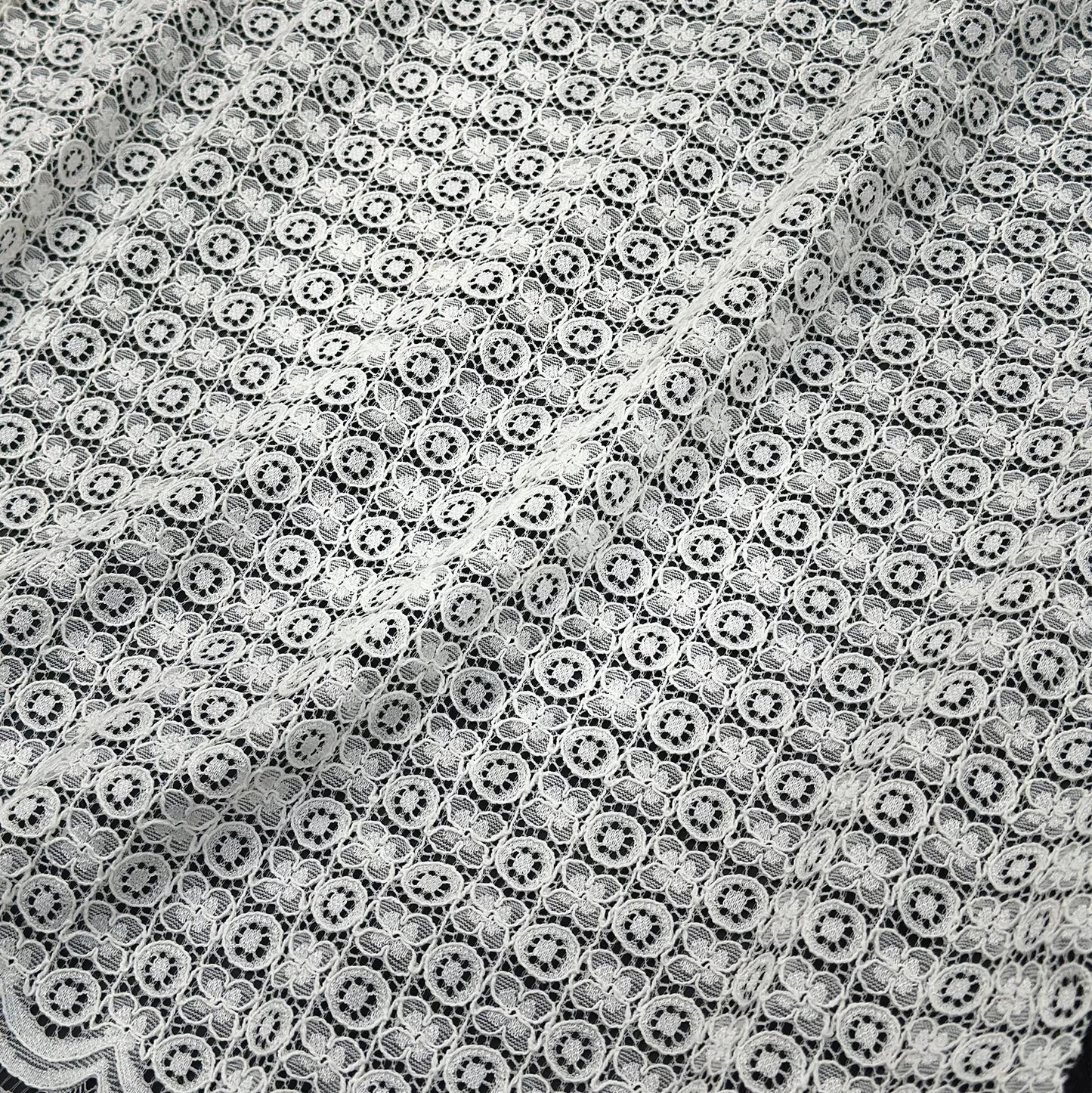 YY Янги мода гулли 70% пахта 30% нейлон  кордонли кўйлак ва болалар кийимлари учун тўлиқ гипур тўрли мато