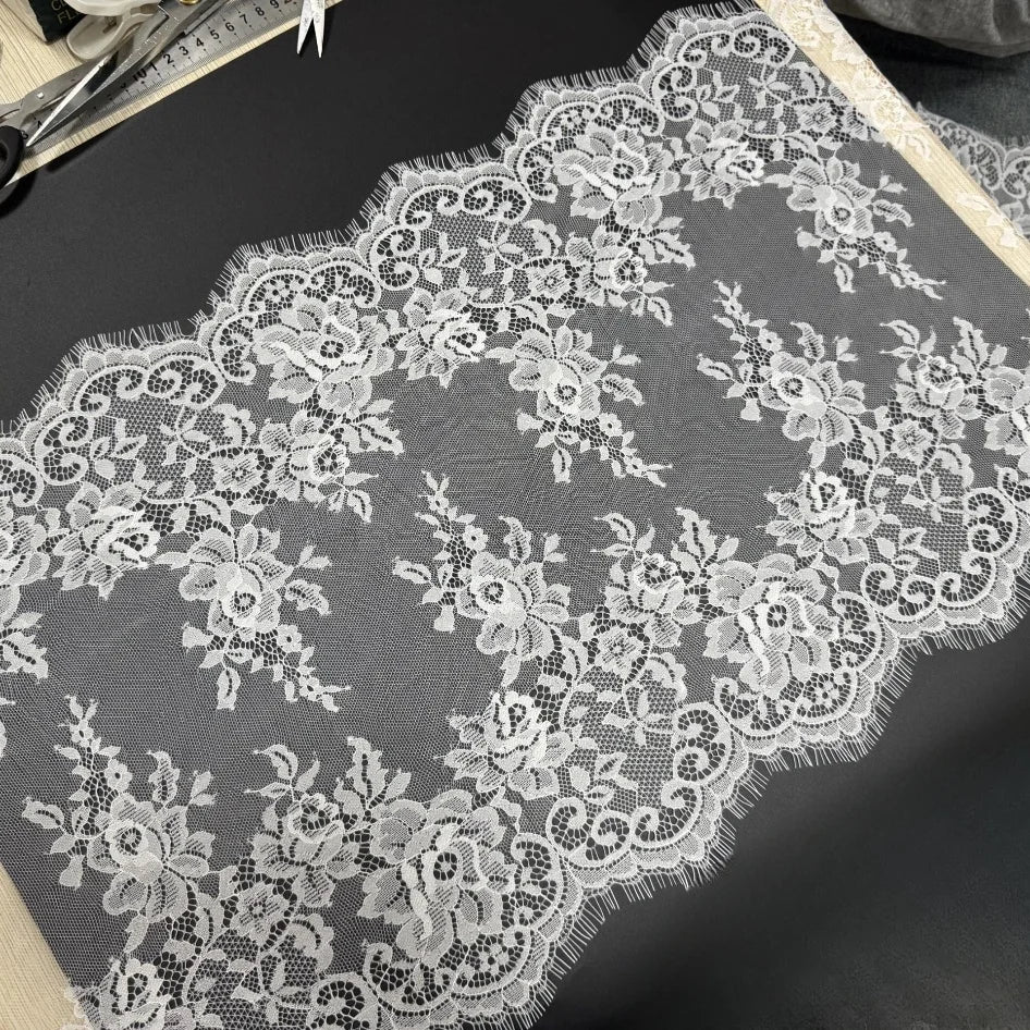 Мода нафис сўнгги каштадўзлик дантел қирраси кирпик трим гипур дантел мато