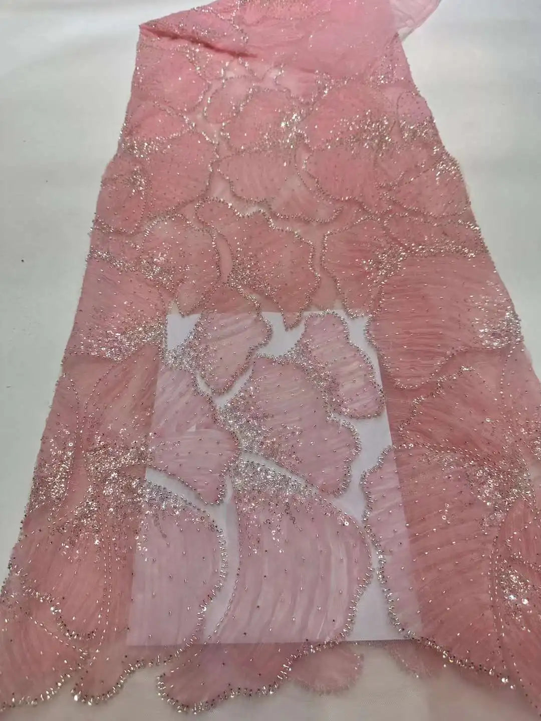 Африка 3д гипуре кристаллари дантелли матолар