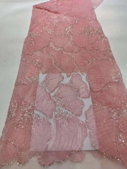 Африка 3д гипуре кристаллари дантелли матолар