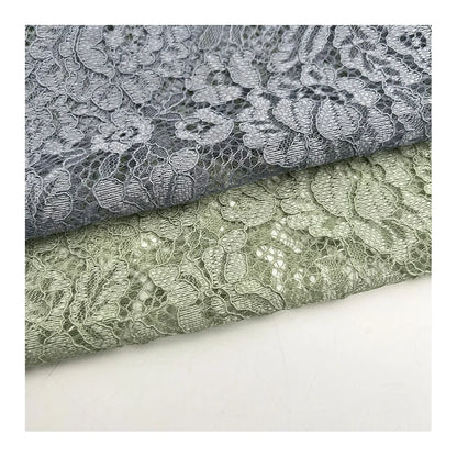Кўп дизайнли гулли Полестер гипур Швейтсария дантел матолари либослари учун тўрлар