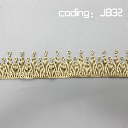 Юқори сифатли Олтин тешикли Полестер каштадўзлик Гипур тўрли трим фабрикаси Тўғридан-тўғри лента аксессуарлари Либослар Либослар Либослар