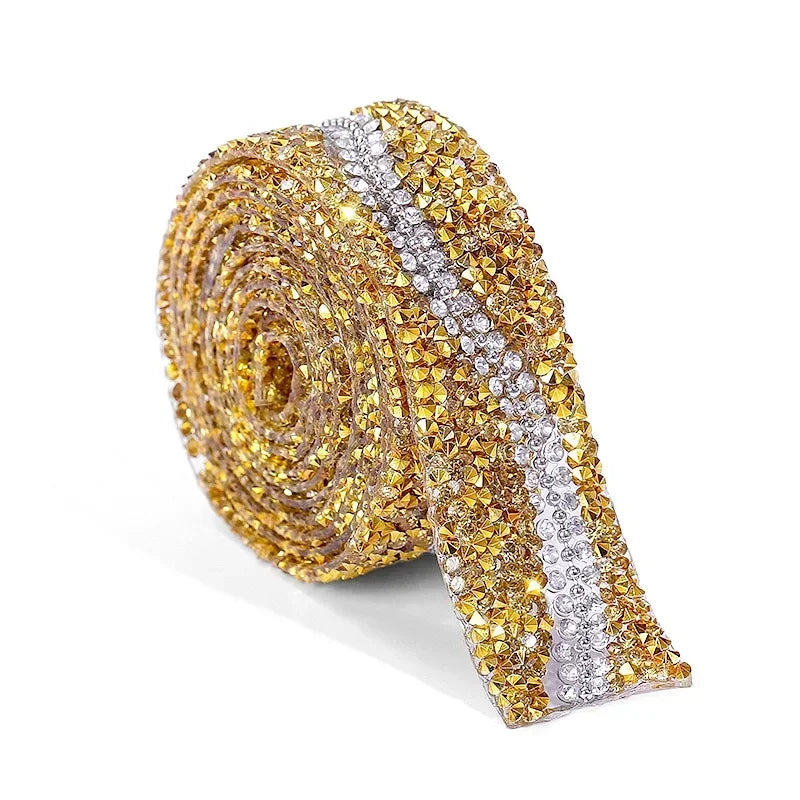 1Ярд 20мм Ҳот Фих Рҳинестоне Тримминг Ролл Глиттер Шиша Кристал Олмос Ҳот Фих тикув трими ДИЙ кийим-кечак ишлаб чиқариш учун