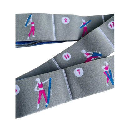 Йога бантлари учун тутқичли машқлар қаршилиги эластик мини махсус тасма тўплами