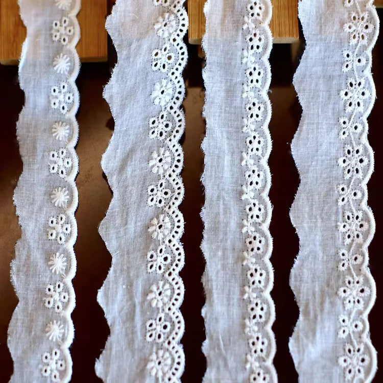 Кийим-кечак аксессуарлари учун Африка гипуре пахта тўрли каштадўзлик гуллари