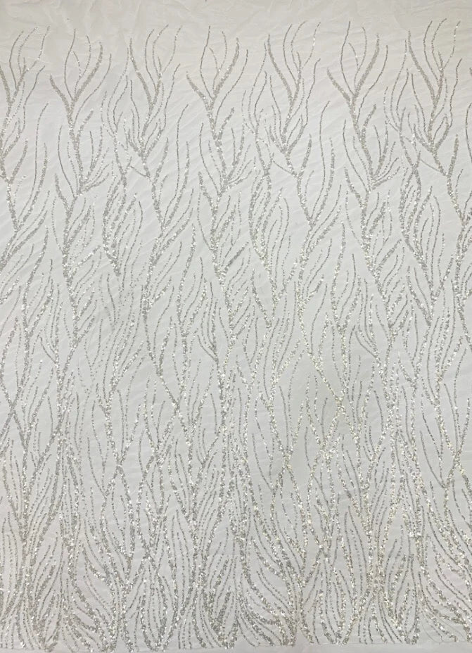 Янги баланд тол кумуш мунчоқлар кристалли каштадўзлик оддий чиройли гулли тўй либоси  гипур учун мато