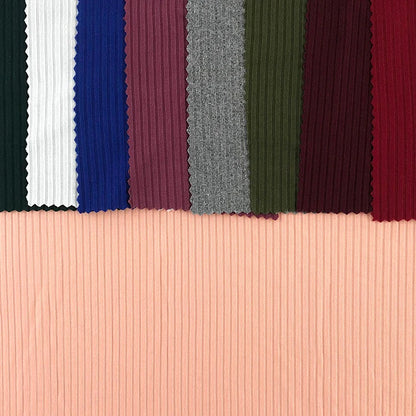 DTY матовый PD ткань Telas полиэстер 4*2 ребро сплошной трикотажный текстиль мягкий для платья