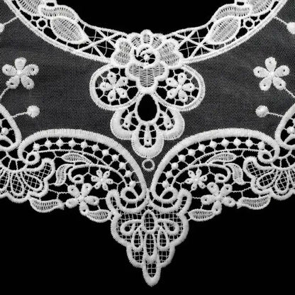 Либослар учун юқори сифатли мода 3Д гулли полестер гипурли дантелли ёқа Л06