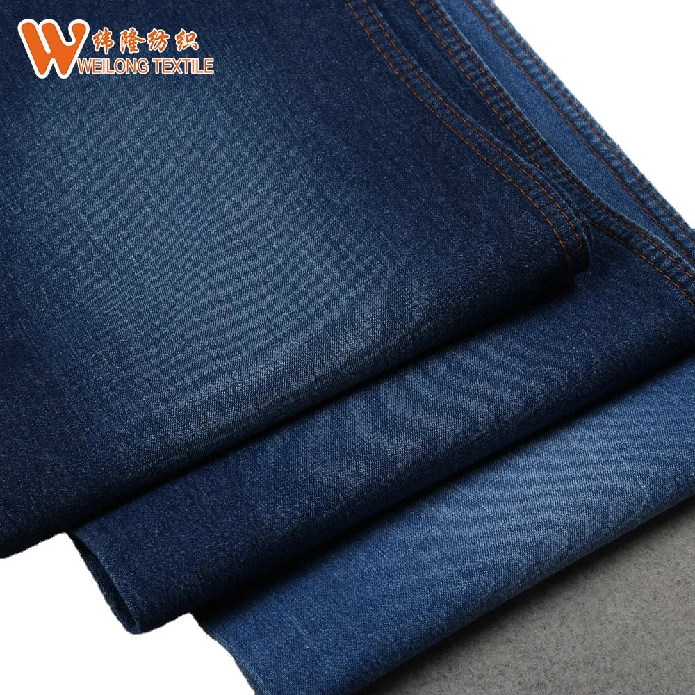 100% пахтадан тайёрланган индиго рангли джинса мата материаллари