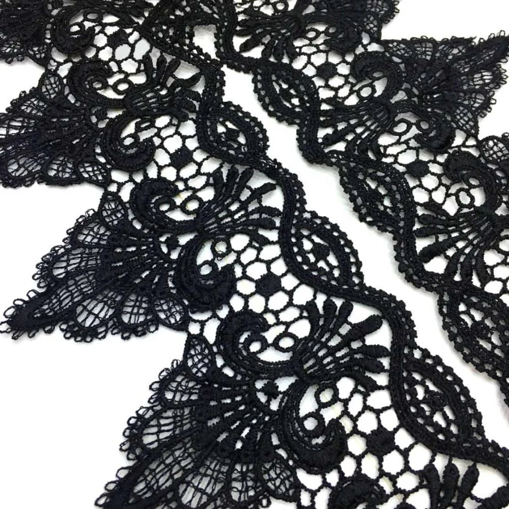 СЖ-ФНЛ1001 Юқори сифатли гипур дантелли трим Сувда эрувчан дантелли