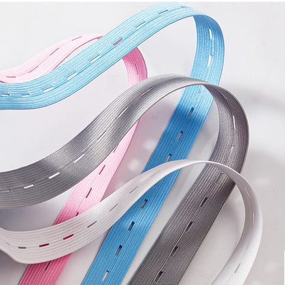 Кийим-кечак учун тугма тешиклари бўлган иссиқ сотиладиган созланиши тугма тешиги эластик тасма