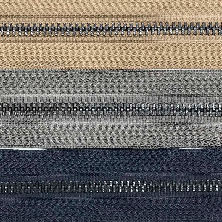 Экологик тоза 3 # 5 # қора гуруч тишлари Жинсый учун махсус ёпиқ учли металл фермуар