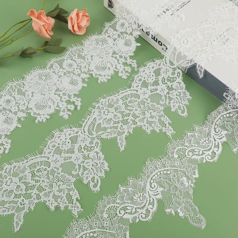 Мода нафис сўнгги каштадўзлик шнури тўрли қиррали кирпик трим гипур дантел мато