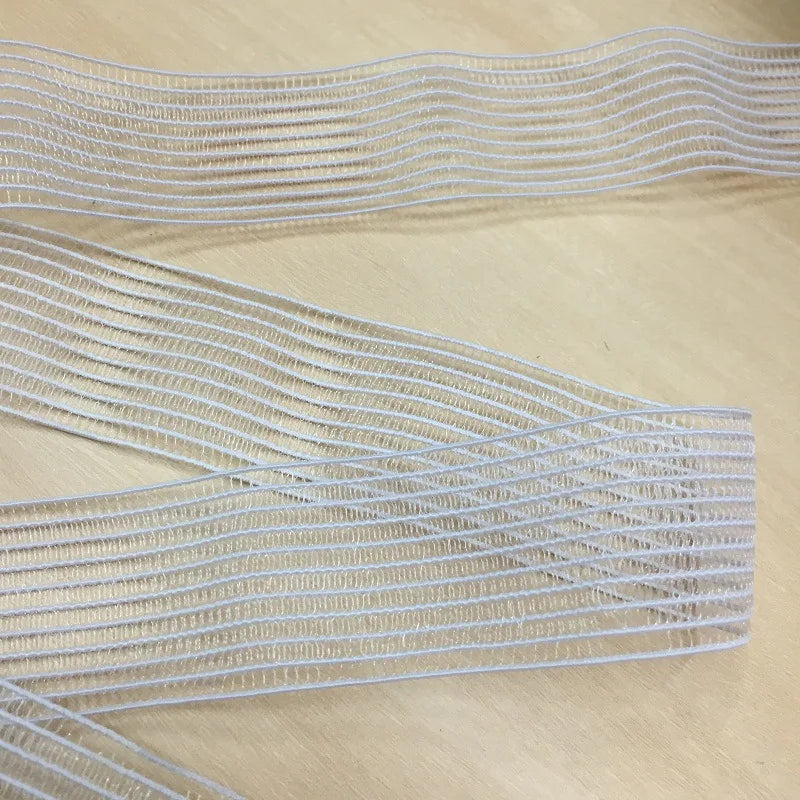 Уй текстилида фойдаланиш учун 4см-16см юқори қувватли юмшоқ тиббий эластик тасма спандекс ва полестер эластик тармоқли