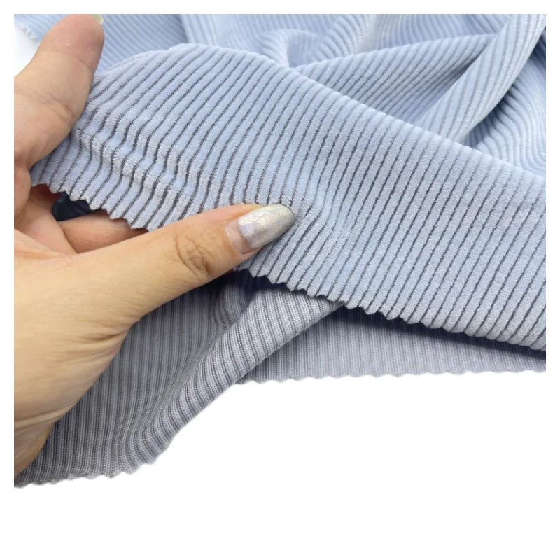 Эластичная Вельветовая ткань из полиэстера и спандекса 2x2, Вельветовая ткань для брюк