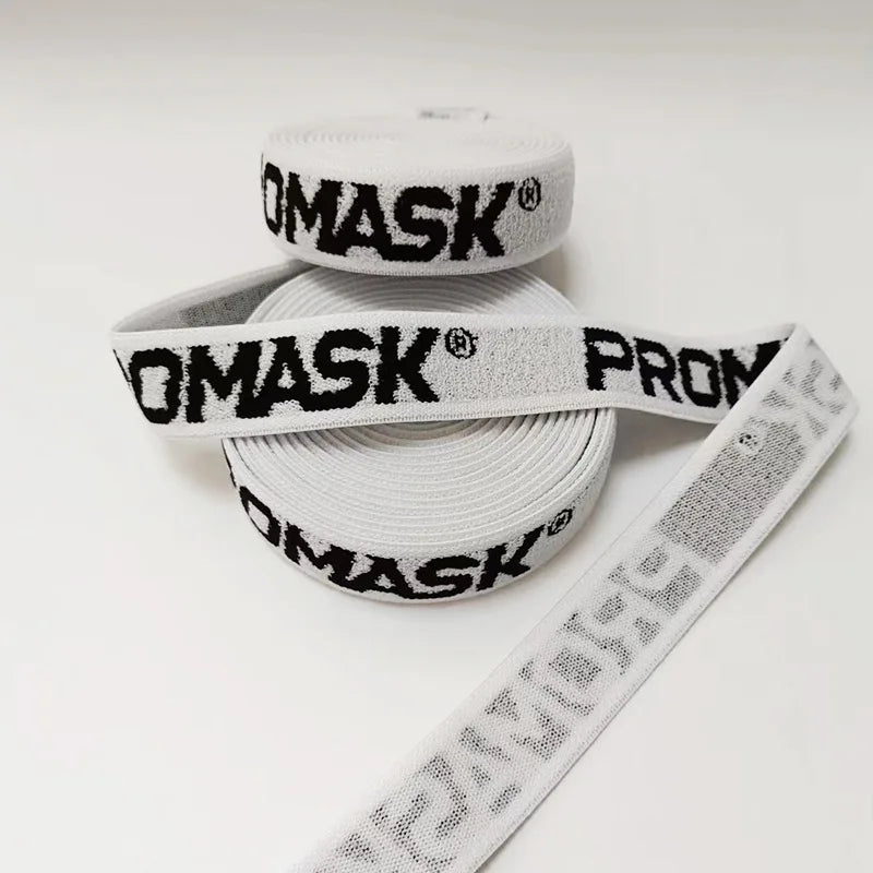 Юқори эластик жаккардли логотипли тасма Полестер услубидаги «С» ҳарфи нақшли тер тасма