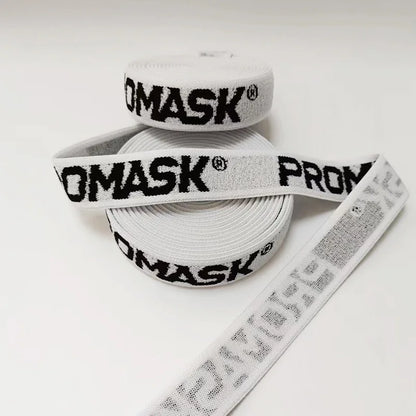 Юқори эластик жаккардли логотипли тасма Полестер услубидаги «С» ҳарфи нақшли тер тасма