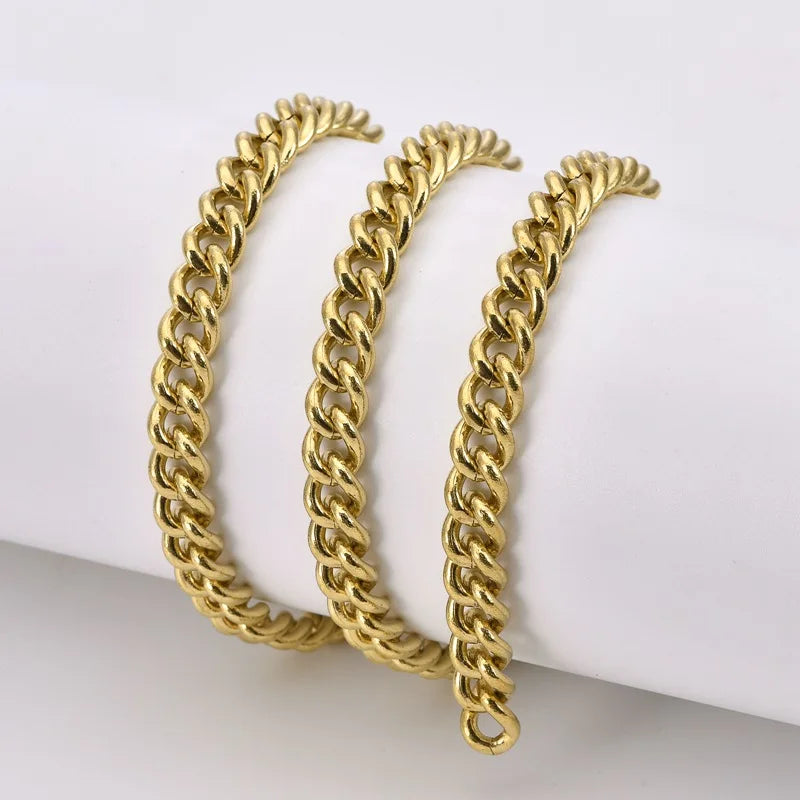 Антистатик мис занжирли гуруч занжирли кийим учун ДИЙ заргарлик буюмлари аксессуарлари