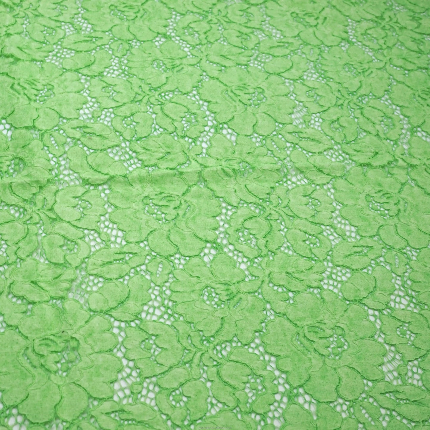 Кийим учун нейлон ва пахта гипур барглари нақшли район дантелли мато