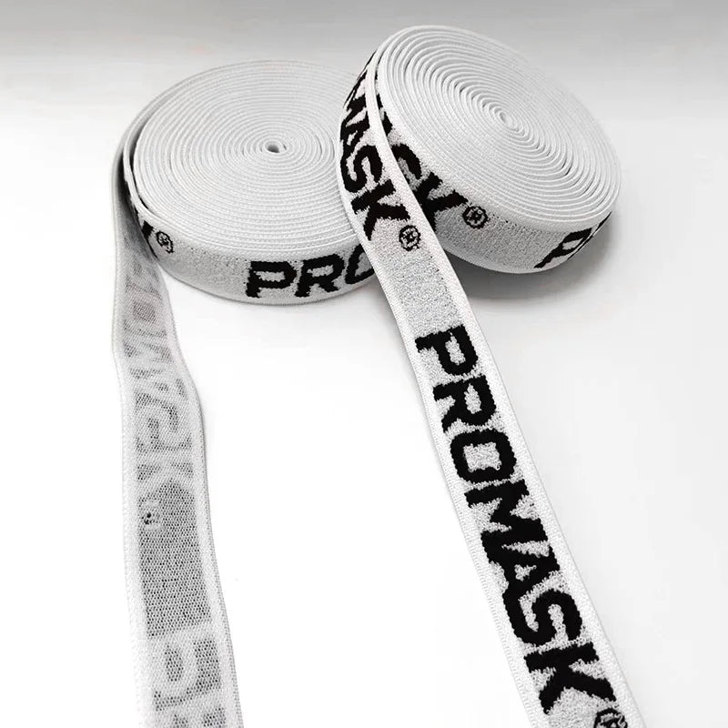 Юқори эластик жаккардли логотипли тасма Полестер услубидаги «С» ҳарфи нақшли тер тасма