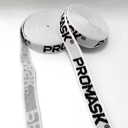 Юқори эластик жаккардли логотипли тасма Полестер услубидаги «С» ҳарфи нақшли тер тасма