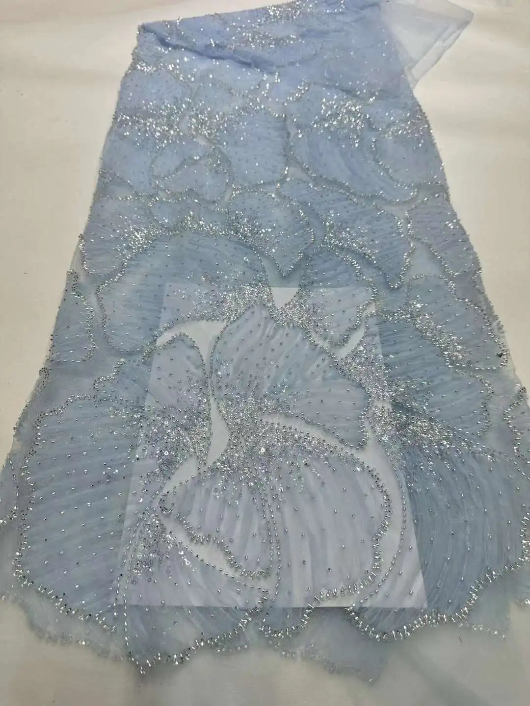 Африка 3д гипуре кристаллари дантелли матолар