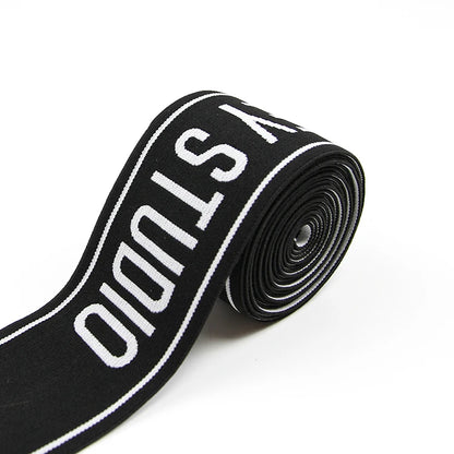 Ички кийим учун юқори сифатли нейлон жаккардли эластик тасма Эластик тўқув мослаштирилган босилган спорт кийимлари юмшоқ эластик камар