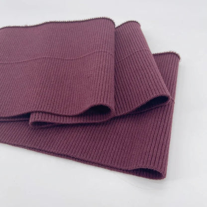 95% пахта ва 5% спандексдан тўқилган экологик тоза рибана трикотаж — манжет ва подол (пастки қирра) безаклари учун мос материал