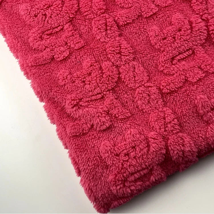 Болалар учун 100% полиэстердан тикилган жаккард флис матосидан ясалган мультфильм нақшли пижама