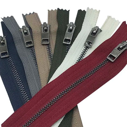 Экологик тоза 3 # 5 # қора гуруч тишлари Жинсый учун махсус ёпиқ учли металл фермуар