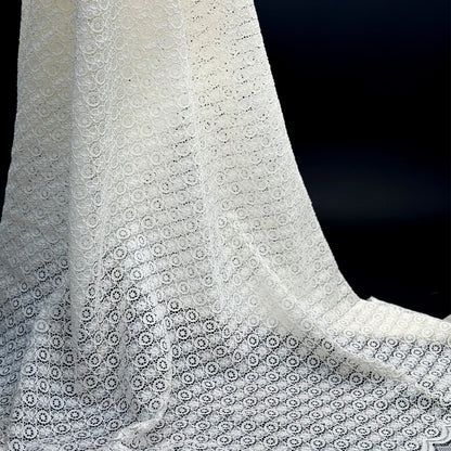 YY Янги мода гулли 70% пахта 30% нейлон  кордонли кўйлак ва болалар кийимлари учун тўлиқ гипур тўрли мато