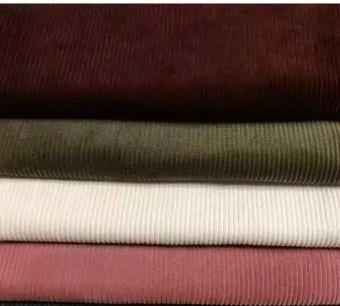 Оптовая продажа — 100% пахтадан тайёрланган, однотон, жаккард, кенг йўлли вельвет мaтоси (8 wales). Ўғил ва қиз болалар учун кўйлак, жакет ва костюм тикишга мўлжалланган материал