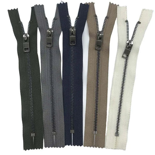 Экологик тоза 3 # 5 # қора гуруч тишлари Жинсый учун махсус ёпиқ учли металл фермуар