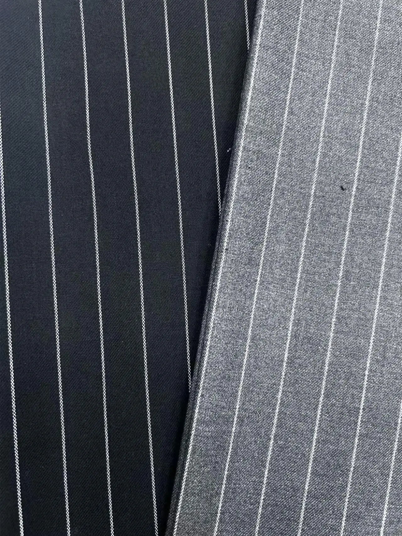 Юқори сифатли TR аралашма — ворстед меринос жуни ва полиэстердан тўқилган полосали мата. Эркаклар костюм ва пиджаклари учун