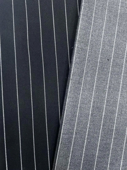 Юқори сифатли TR аралашма — ворстед меринос жуни ва полиэстердан тўқилган полосали мата. Эркаклар костюм ва пиджаклари учун